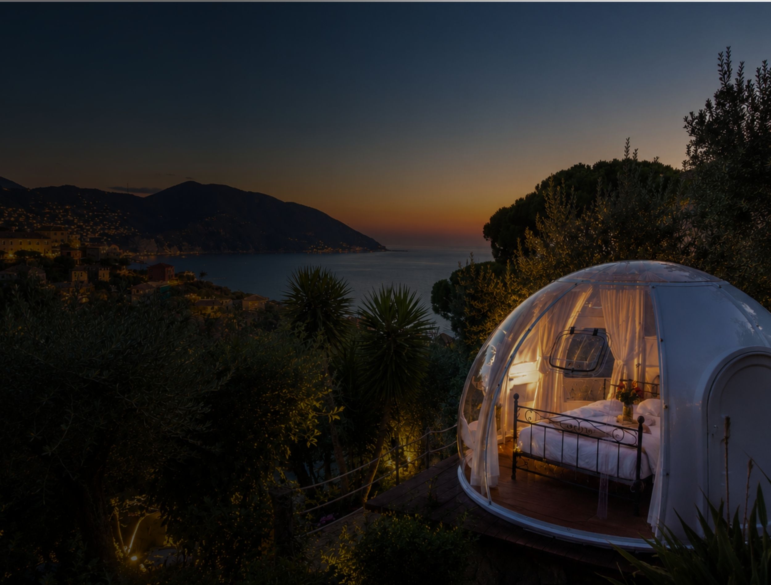 bubble room luxury per due con vista su portofino